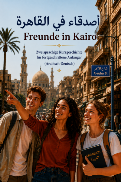 Arabisch-Deutsche Geschichte: Das Buch Freunde in Kairo
Zweisprachige Kurzgeschichte für fortgeschrittene Anfänger
(Arabisch-Deutsch)